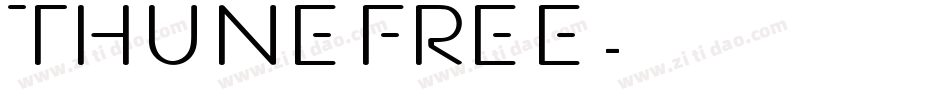 Thune FREE字体转换